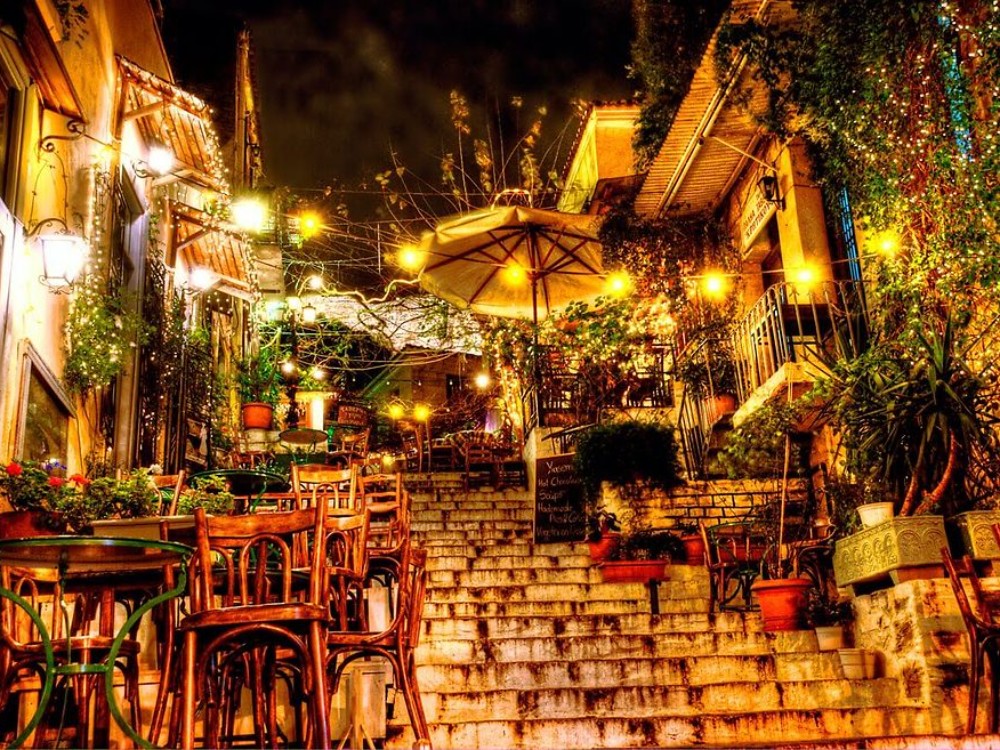 Woont een nacht in Athene