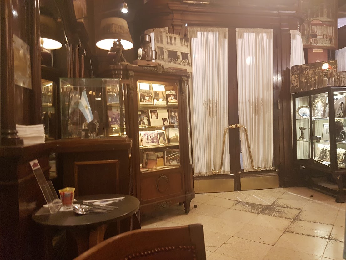 Art inside a Tortoni Gran Cafe